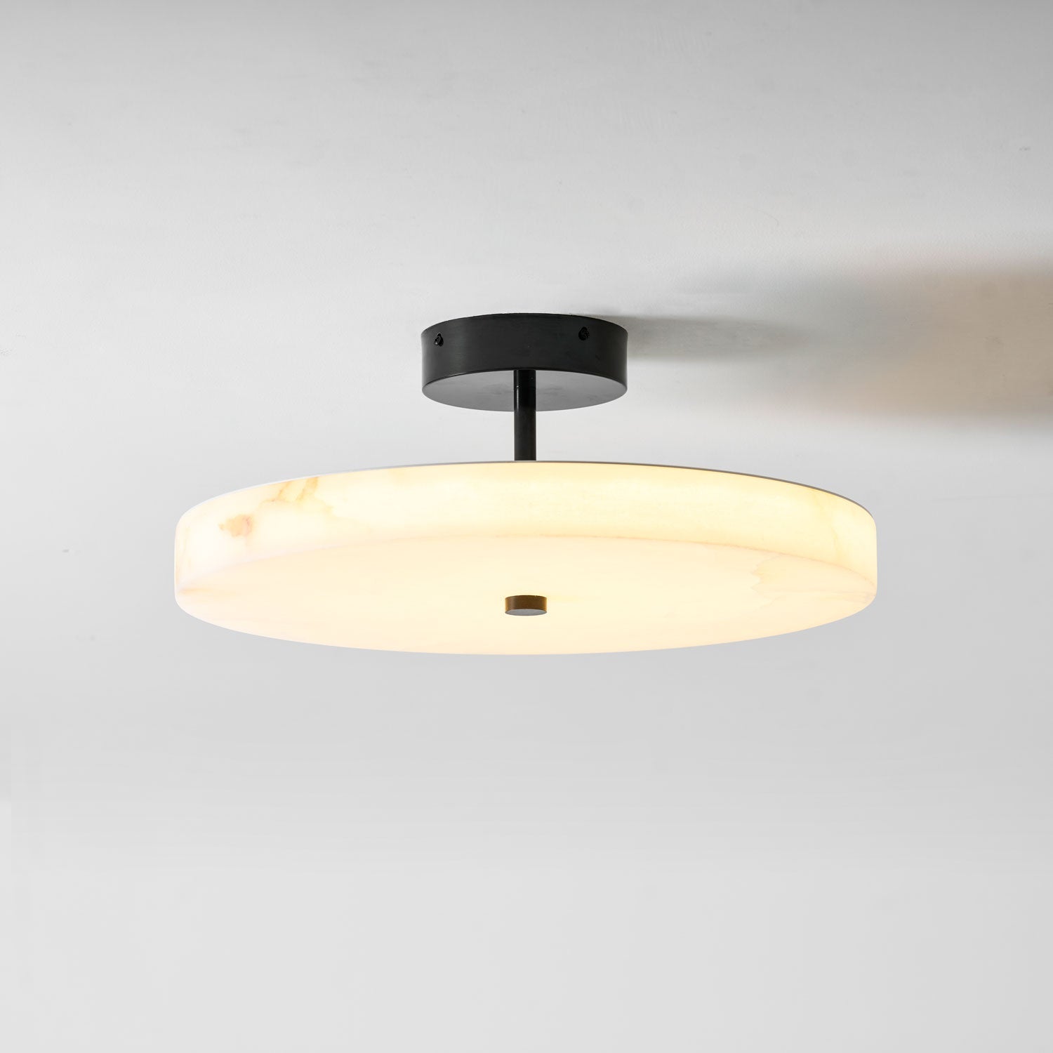 Luma Linen Drum Ceiling Light - Vakkerlight