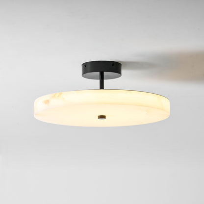 Luma Linen Drum Ceiling Light - Vakkerlight