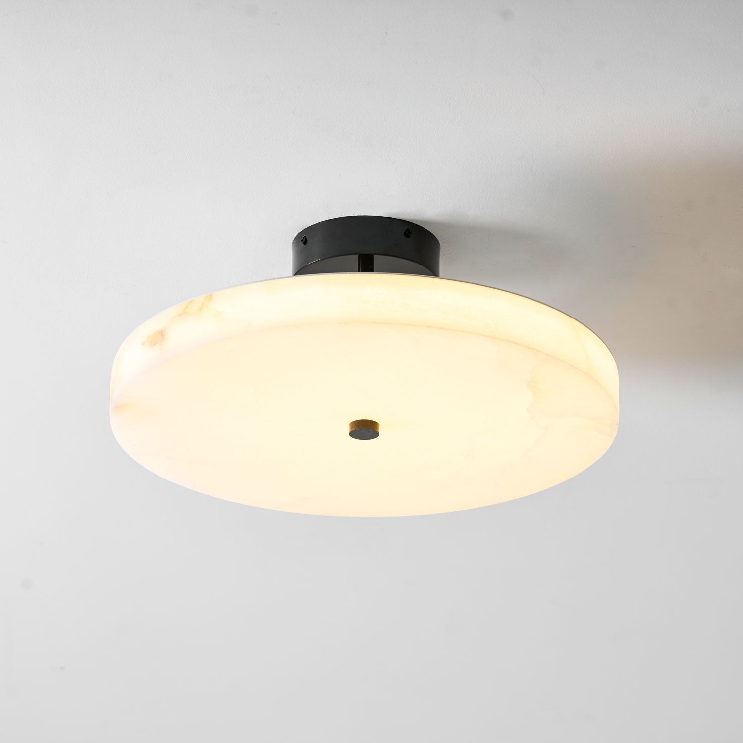 Luma Linen Drum Ceiling Light - Vakkerlight