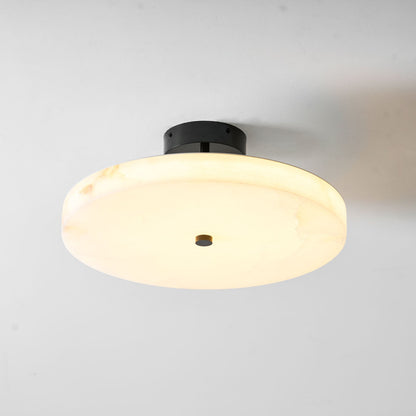 Luma Linen Drum Ceiling Light - Vakkerlight