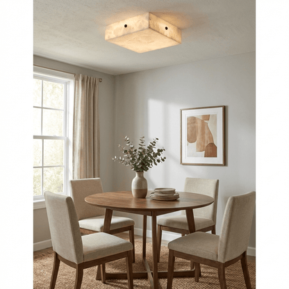 Luma Alabaster Square Ceiling Lamp - Vakkerlight