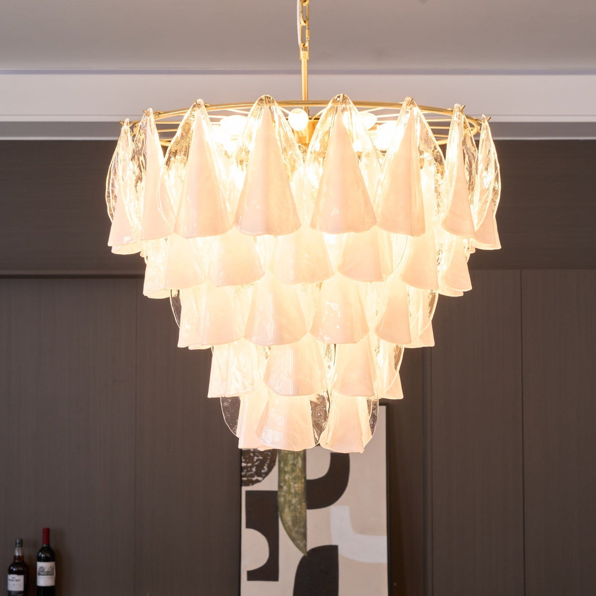 Lunara White Murano Chandelier