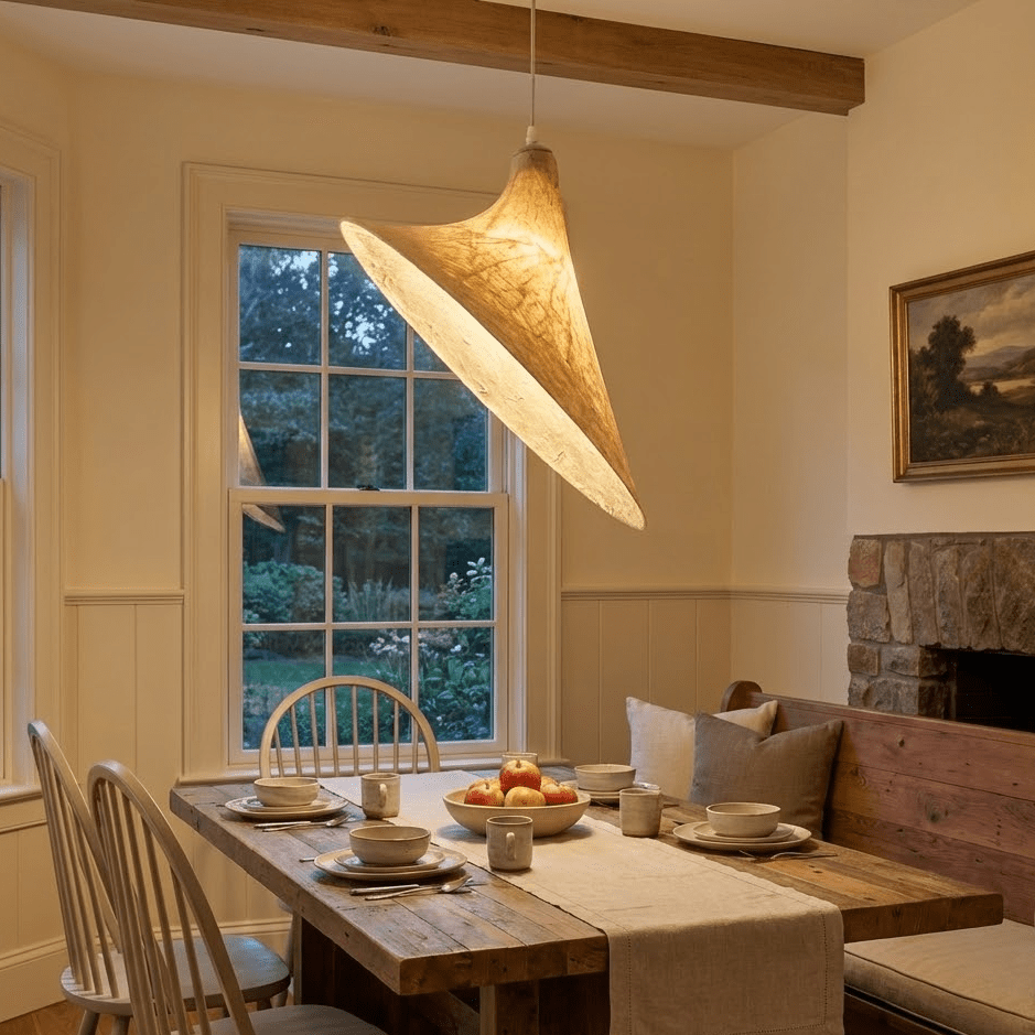 Lunaris Drift Silk Pendant Lamp