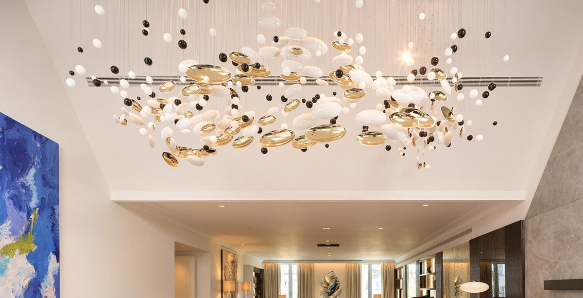 Galaxy Lustre Meteor Shower Crystal Spiral Chandelier