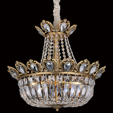 Small Brass Empire Chandelier