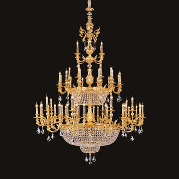 Large Classic Brass Chandelier