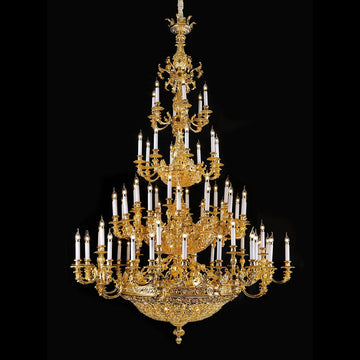 Oversized Brass Chandelier