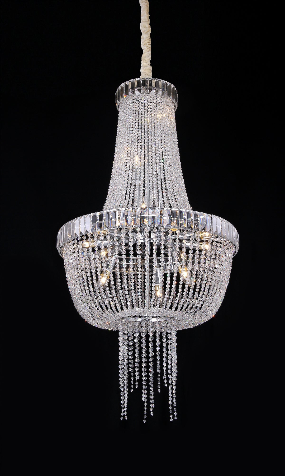 Luxury Modern Empire Crystal Chandelier for Foyer / entryway / Living Room