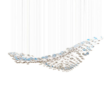 Flying Wave Glass Bubble Chandelier