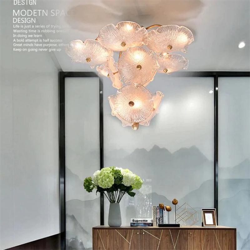 Modern Nenufar Luxury Branch Chandelier for Staircase