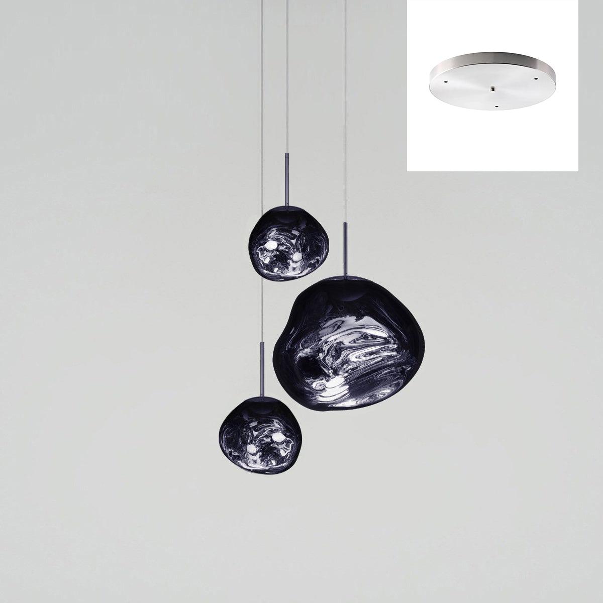 Multi Lava Round Chandelier