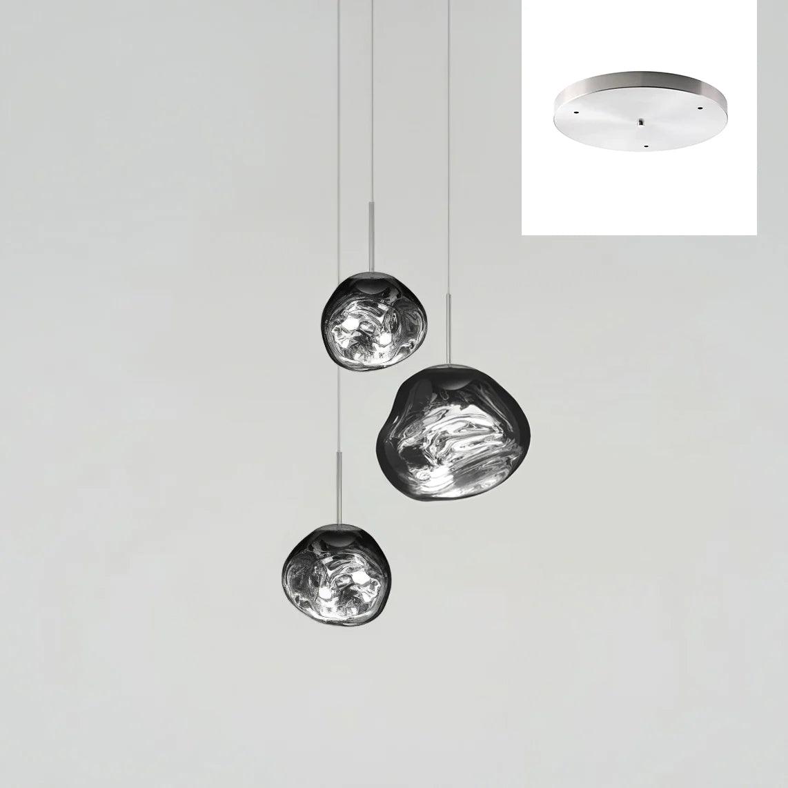 Multi Lava Round Chandelier