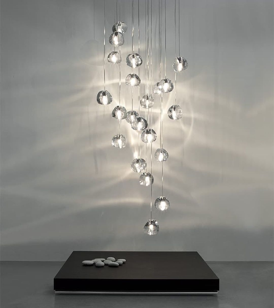 Cherry Crystal Spiral Chandelier