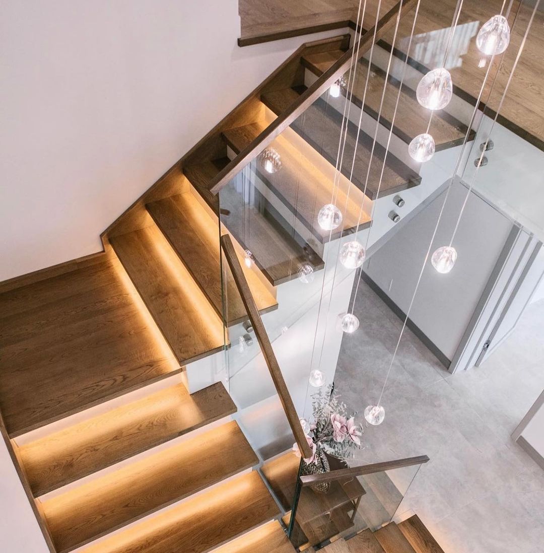 Cherry Crystal Spiral Chandelier