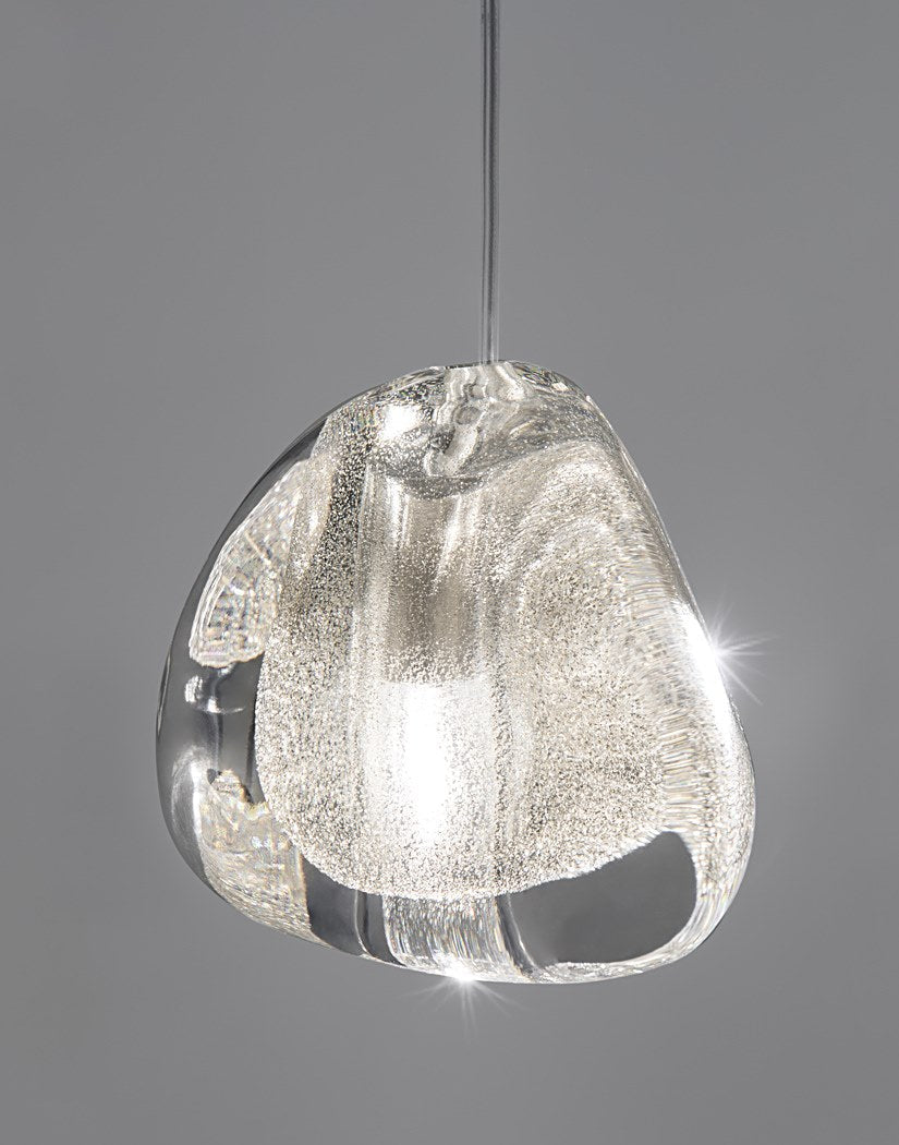 Cherry Crystal Spiral Chandelier