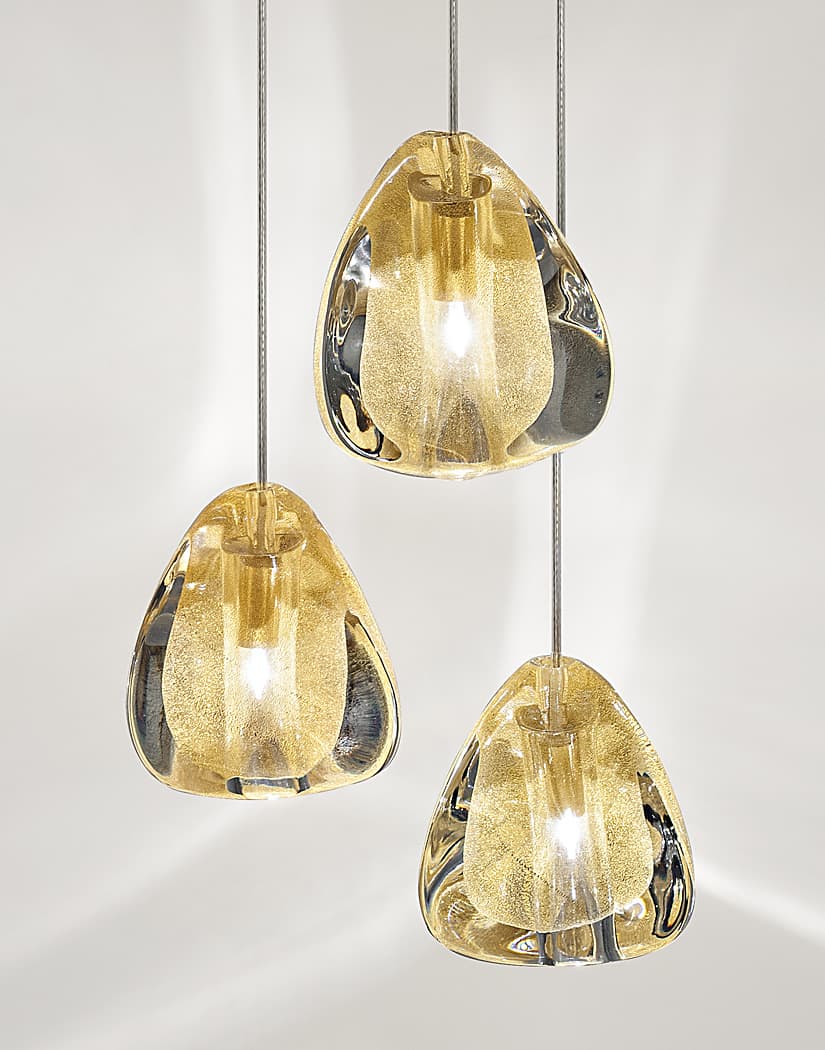 Cherry Crystal Spiral Chandelier