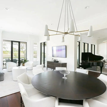 Modern Style Round Cone Glass Chandelier for Bedroom / living Room / dining Room