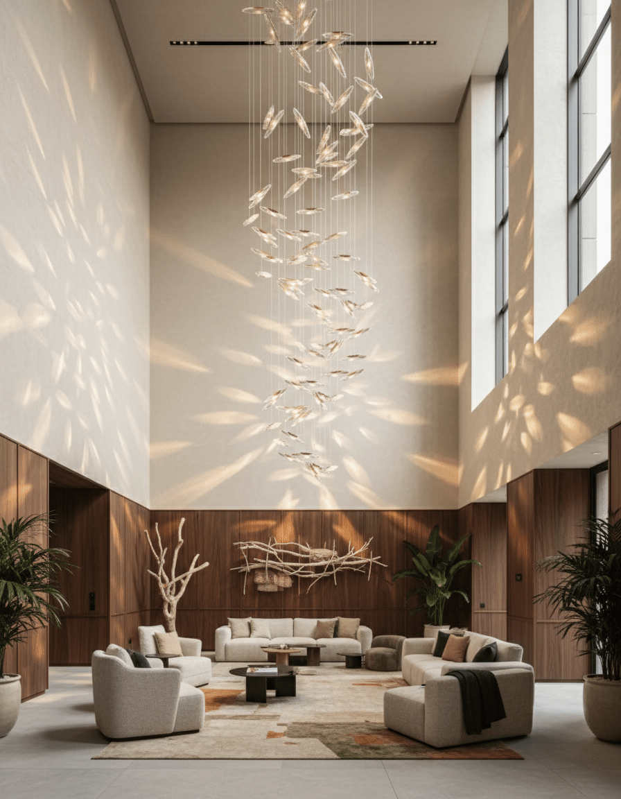 Moonlight Whispers Crystal Spiral Chandelier