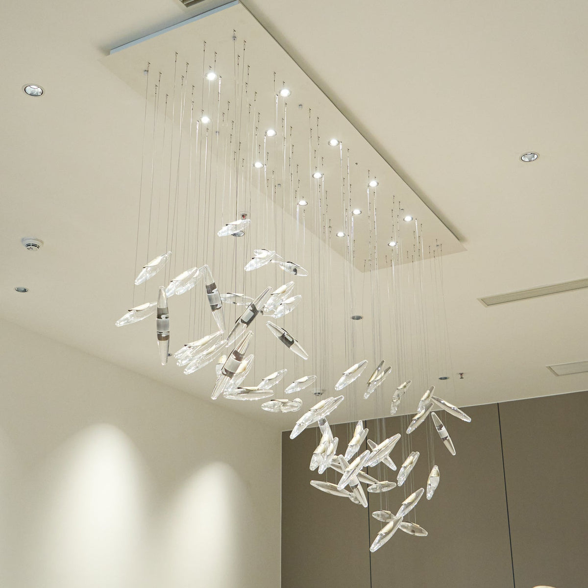 Moonlight Whispers Crystal Spiral Chandelier