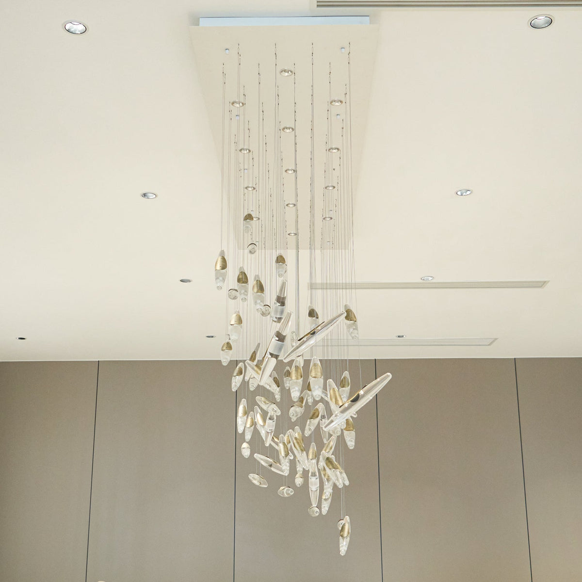 Moonlight Whispers Crystal Spiral Chandelier