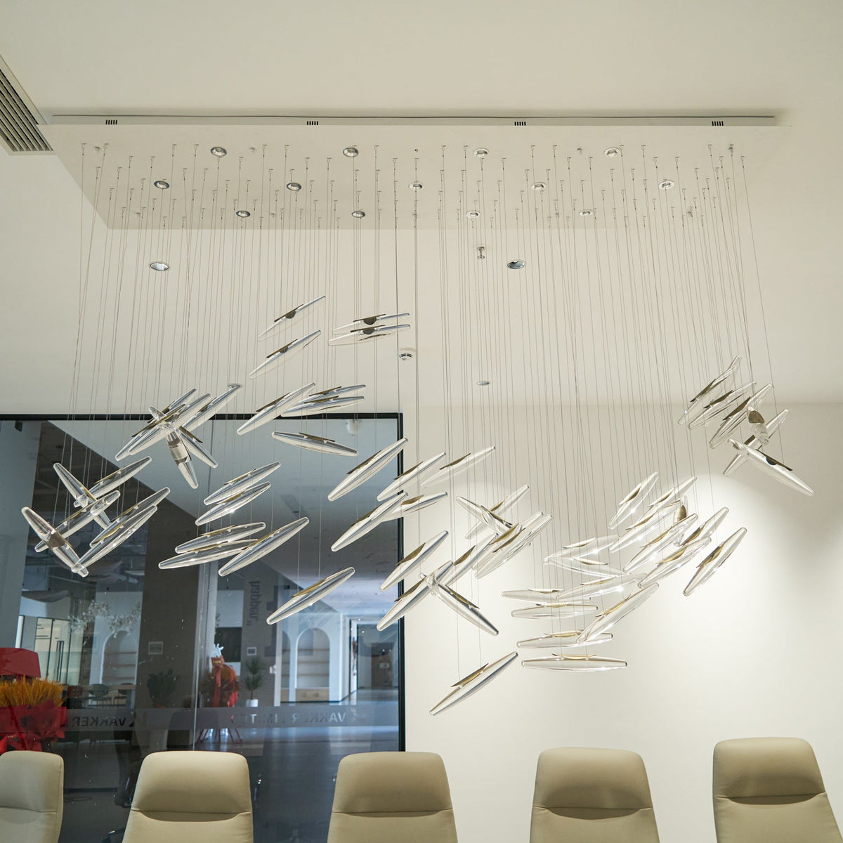 Moonlight Whispers Crystal Spiral Chandelier