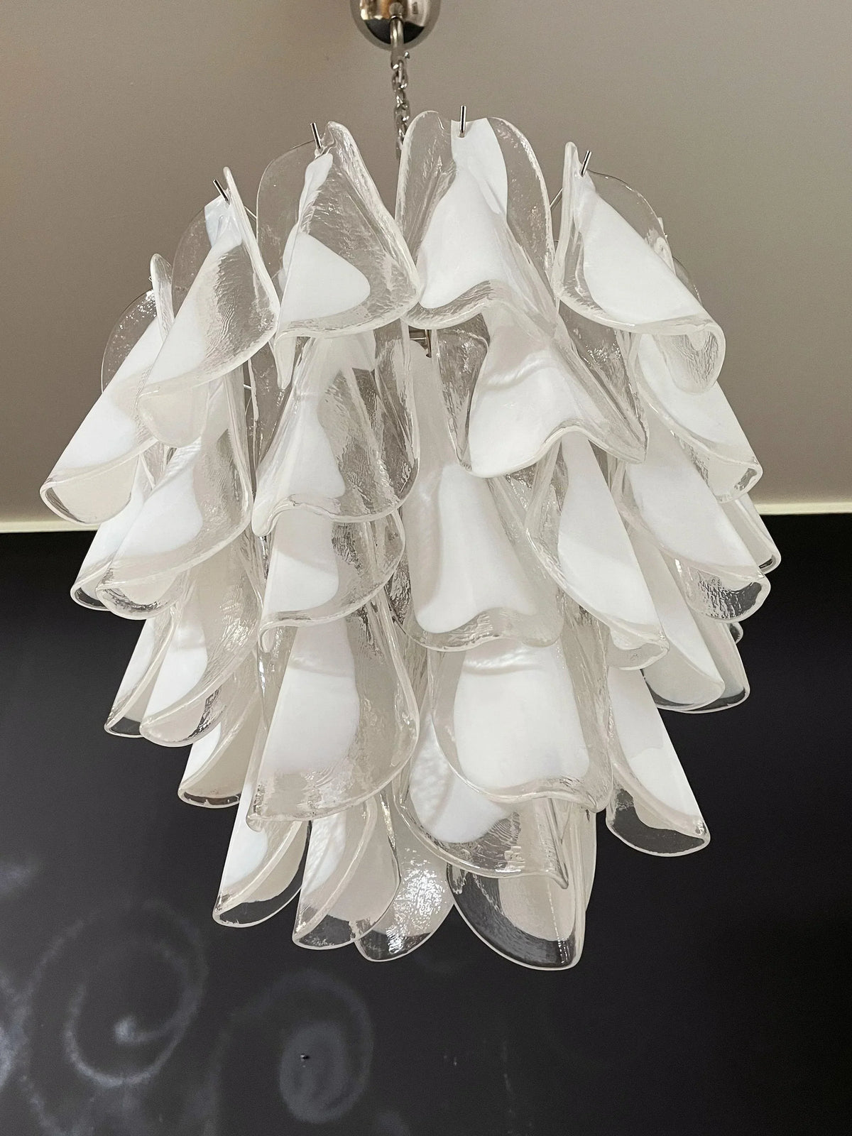 Vintage Murano Rondini Glass Chandelier