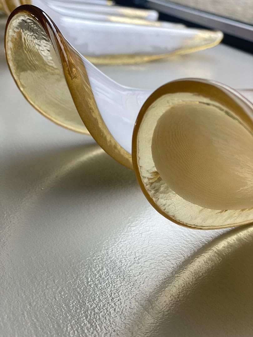 Murano Glass Chandelier – 26 Petals – Amber