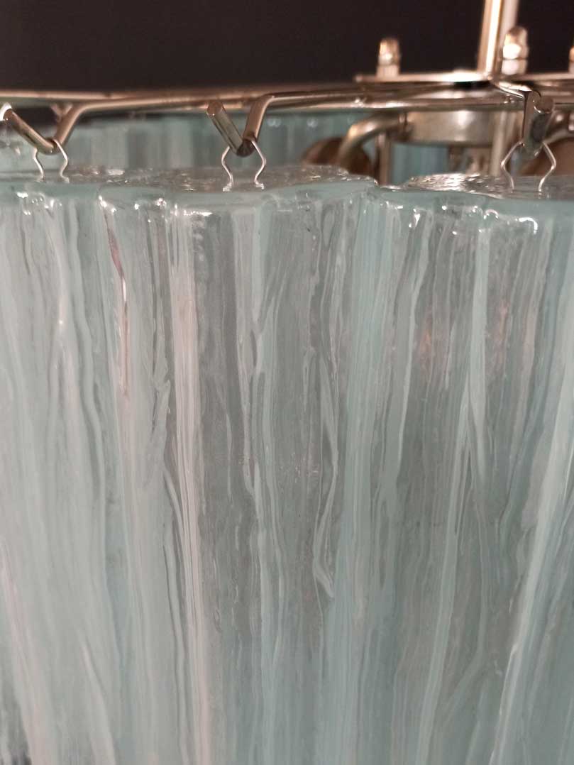 Murano Glass Chandelier – 52 Tubes – Opal