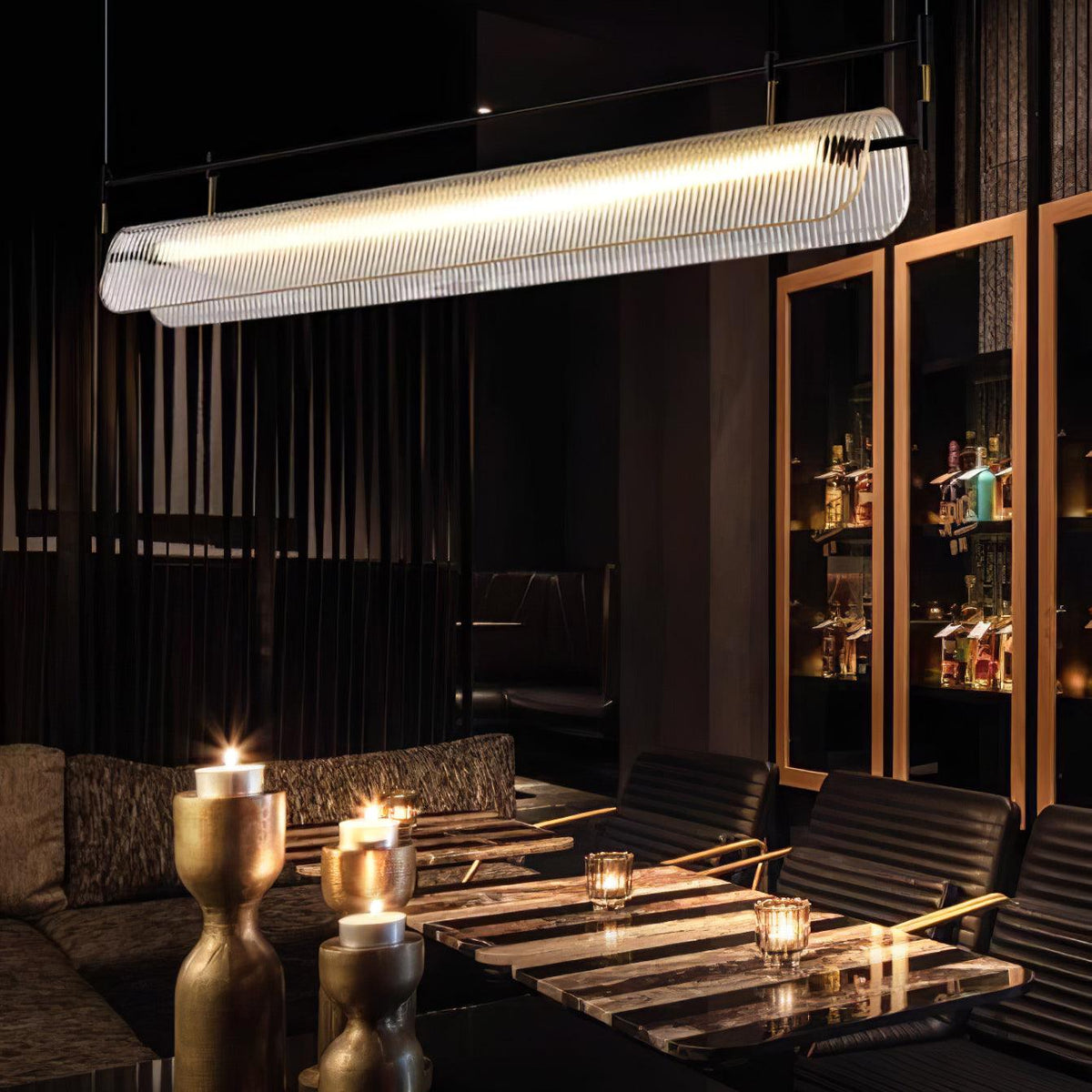 Linear Strip Chandelier