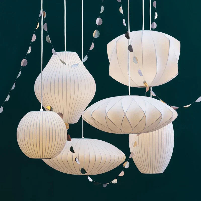 Modern Irregular Bubble Pendant Lamp with Polymer Finish and Steel Structure