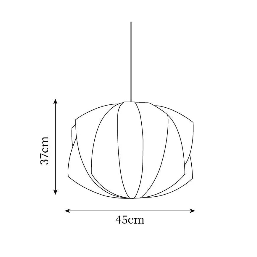 Modern Irregular Bubble Pendant Lamp with Polymer Finish and Steel Structure