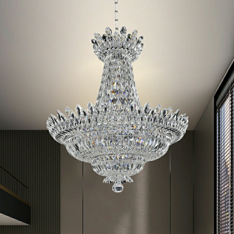 New Empire Style Foyer Ceiling Chandelier Crystal Pendant Light for Living Room Decoration