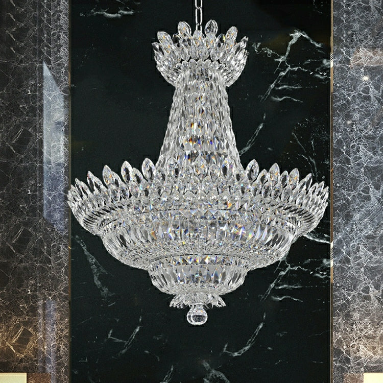 New Empire Style Foyer Ceiling Chandelier Crystal Pendant Light for Living Room Decoration