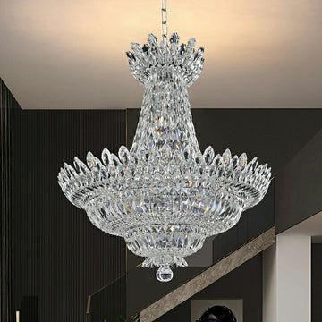 New Empire Style Foyer Ceiling Chandelier Crystal Pendant Light for Living Room Decoration