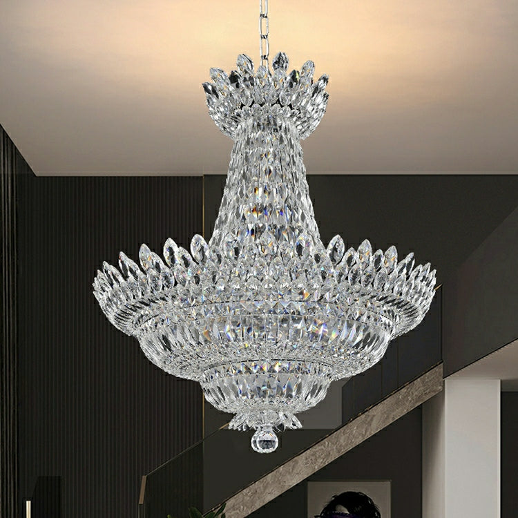 New Empire Style Foyer Ceiling Chandelier Crystal Pendant Light for Living Room Decoration