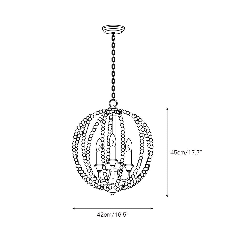 Newport Beaded Pendant Lamp