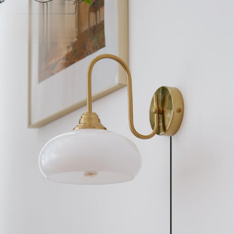 Nova Glass Plug-in Wall Lamp