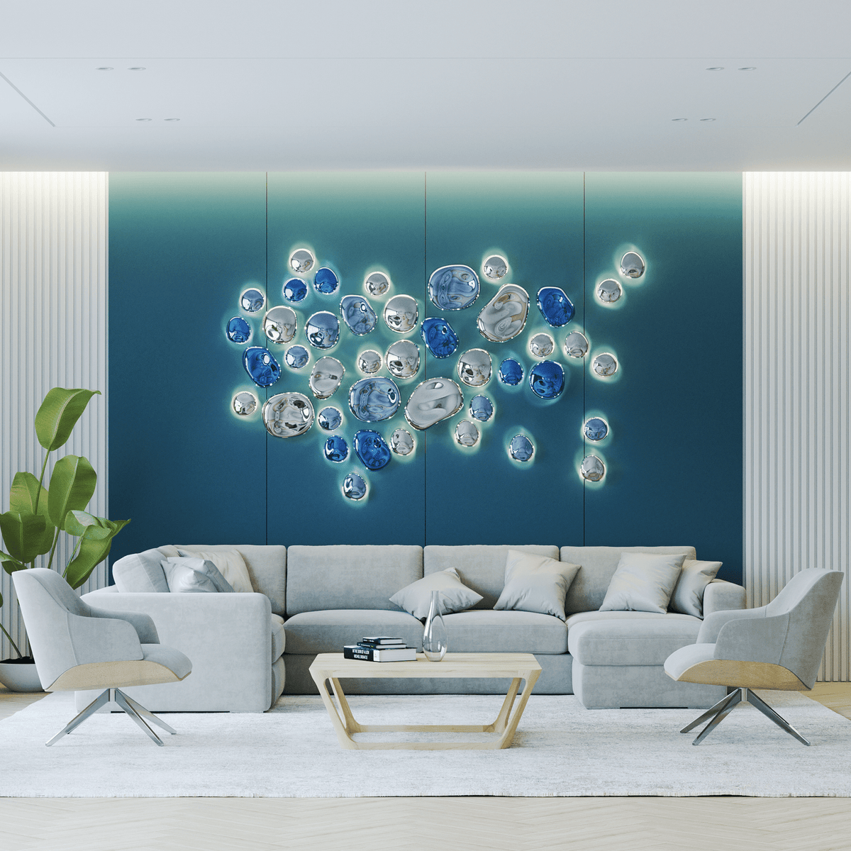 Galaxy Nuggets Crystal Wall Lamp