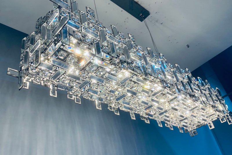 New Italian Style Light Luxury Villa Duplex Designer Luxury Crystal Chandelier for Dining / living Room /
