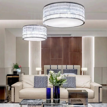 Italian Minimalist Drum Pendant Lamp for Living / dining Room