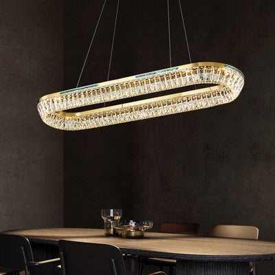 Light Luxury Creative Multi-Layer Shell Crystal Art Chandelier for Living / dining Room