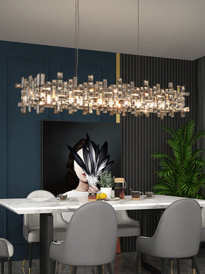 New Italian Style Light Luxury Villa Duplex Designer Luxury Crystal Chandelier for Dining / living Room /