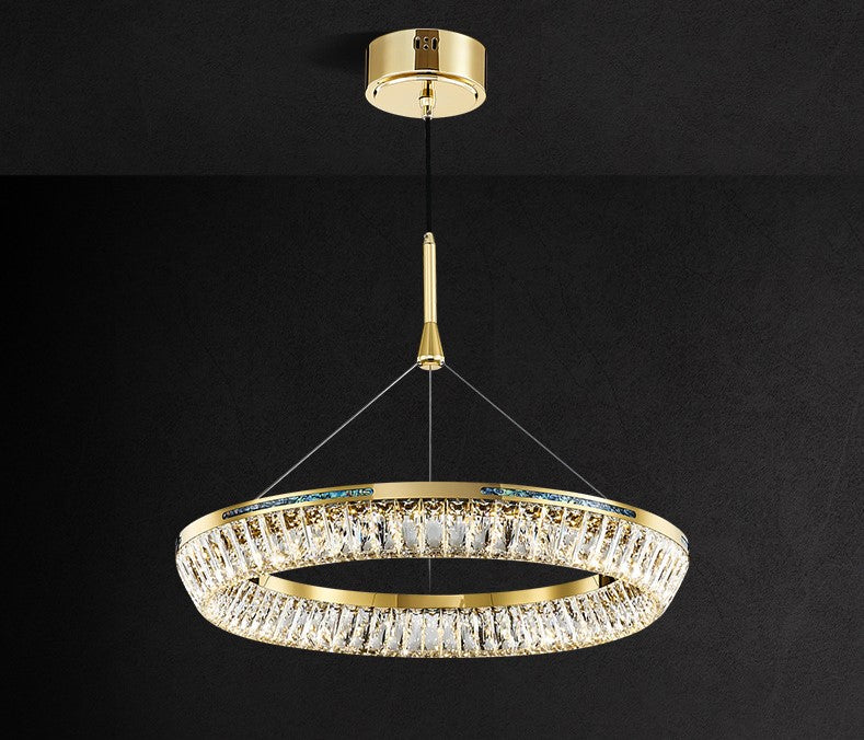 Light Luxury Creative Multi-Layer Shell Crystal Art Chandelier for Living / dining Room