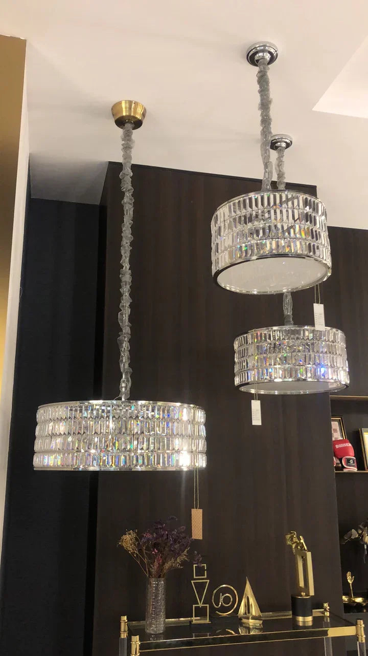 Italian Minimalist Drum Pendant Lamp for Living / dining Room
