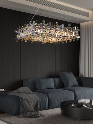 New Italian Style Light Luxury Villa Duplex Designer Luxury Crystal Chandelier for Dining / living Room /