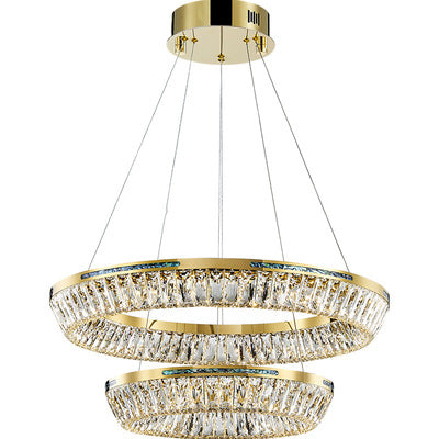 Light Luxury Creative Multi-Layer Shell Crystal Art Chandelier for Living / dining Room