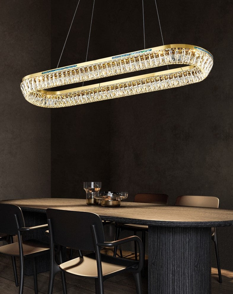 Light Luxury Creative Multi-Layer Shell Crystal Art Chandelier for Living / dining Room