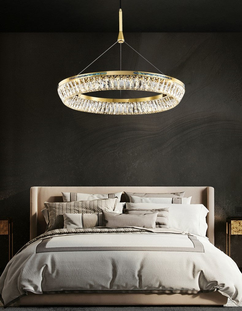 Light Luxury Creative Multi-Layer Shell Crystal Art Chandelier for Living / dining Room