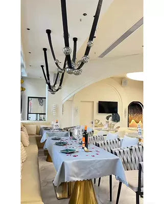 Minimalist Leather Belt Chandelier for Dining / living Room