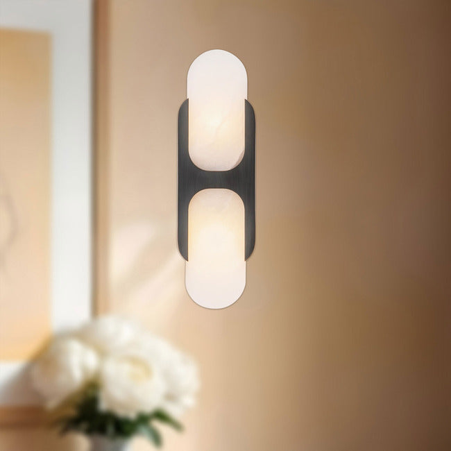 Pillar Alabaster Vanity Light